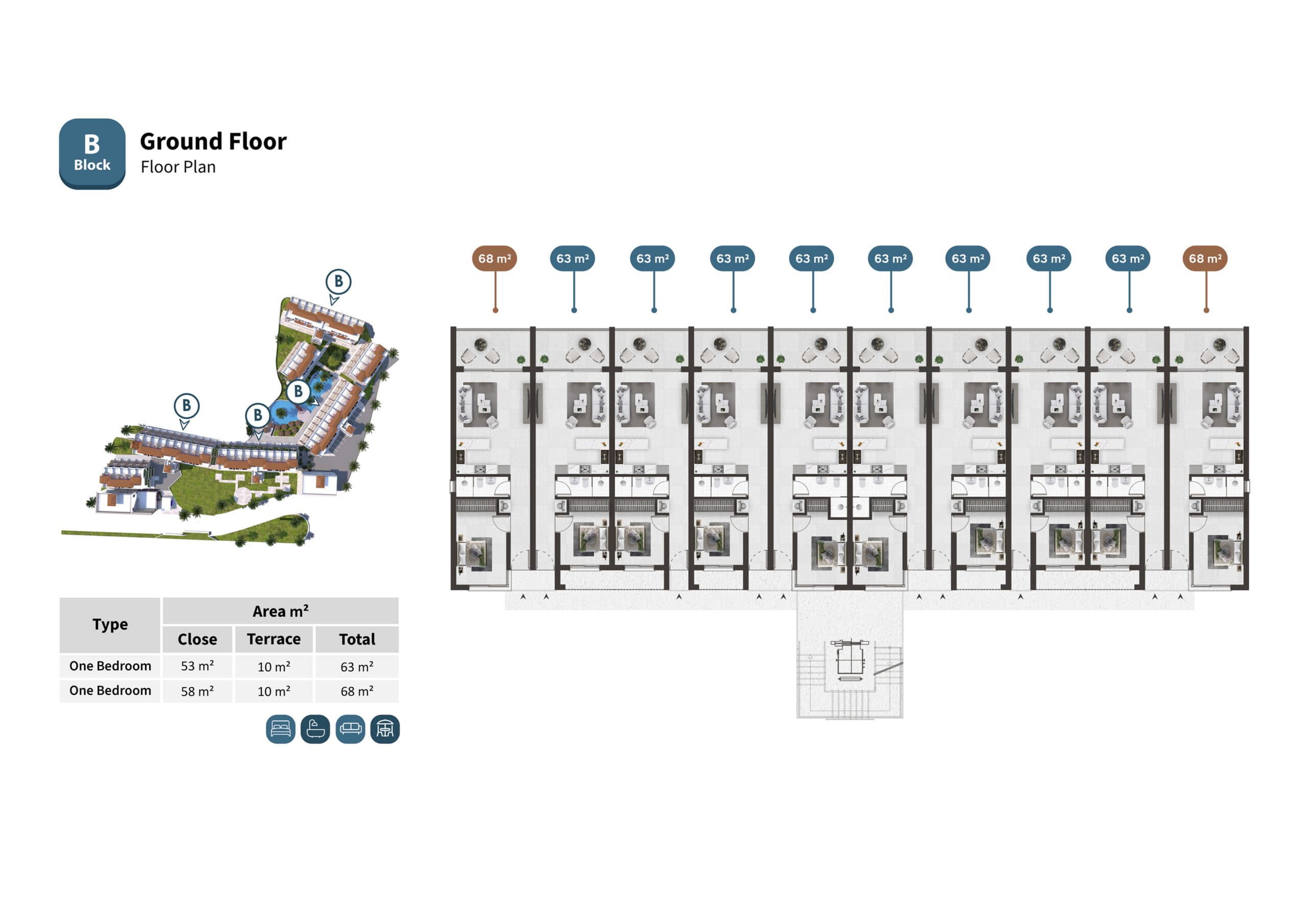 A Block 1. Ground Floor
