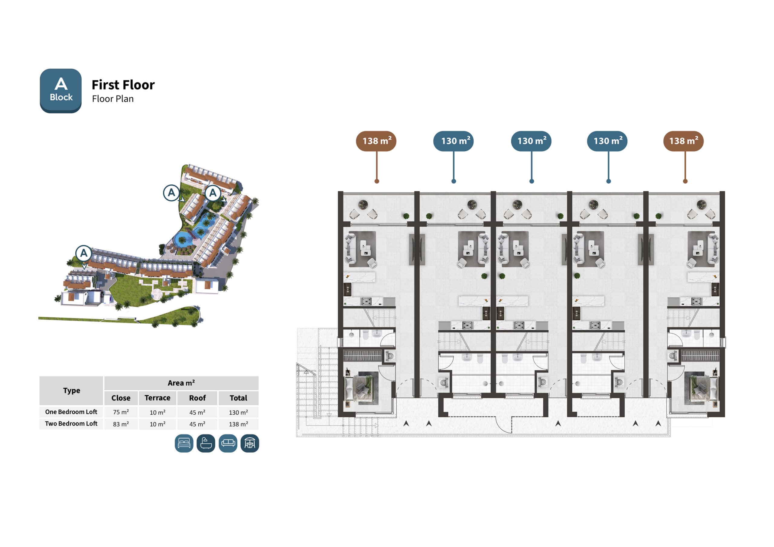 A Block 2. First Floor