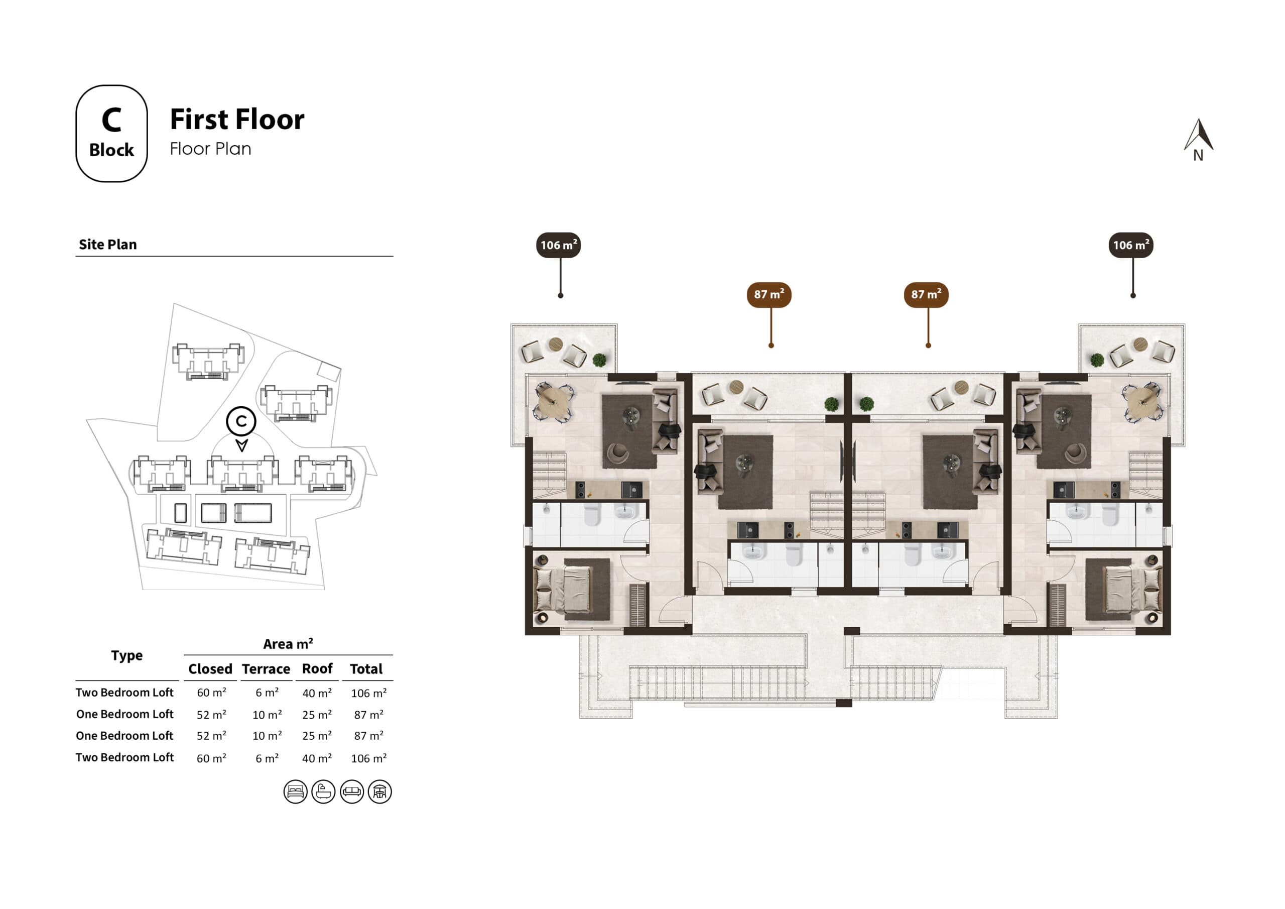 Malibu-5-C-blok-1-birinci-kat-plani